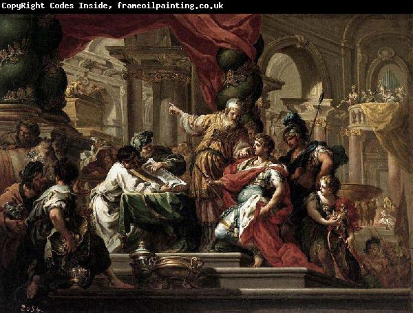 Sebastiano Conca Alexander the Great in the Temple of Jerusalem